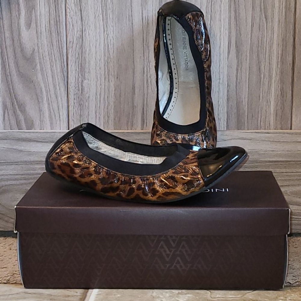 🥿🩰Adrienne Vittadini Av-Vienna Leopard Flats